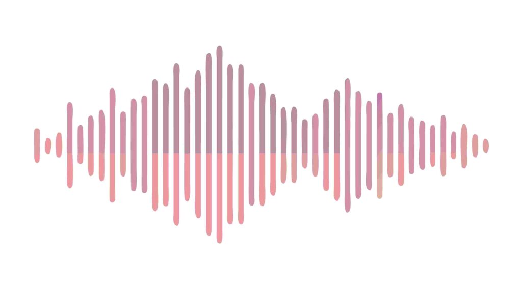 Pink and Purple Sound Wave Visualizer Graphic, vector design Generative AI