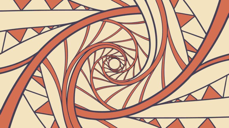 Abstract Geometric Spiral Pattern Design, vector design Generative AI