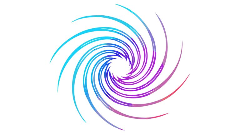 Vibrant Abstract Spiral with Flowing Elements, vector design Generative AI