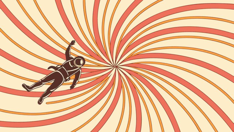 Retro Sunburst Swirl Background Design, vector design Generative AI