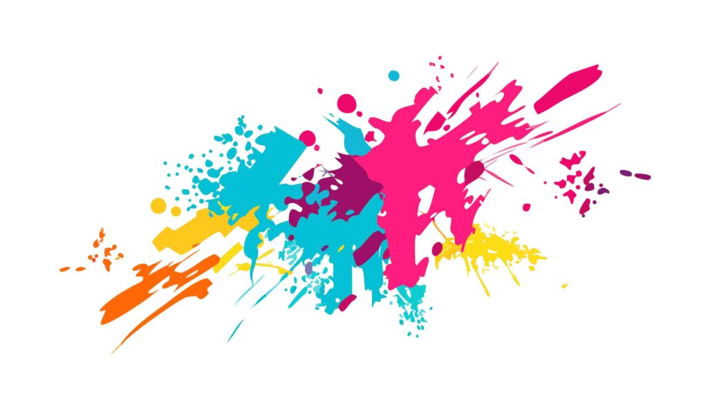Abstract Dynamic Paint Splatter Burst Vector Art, vector design Generative AI