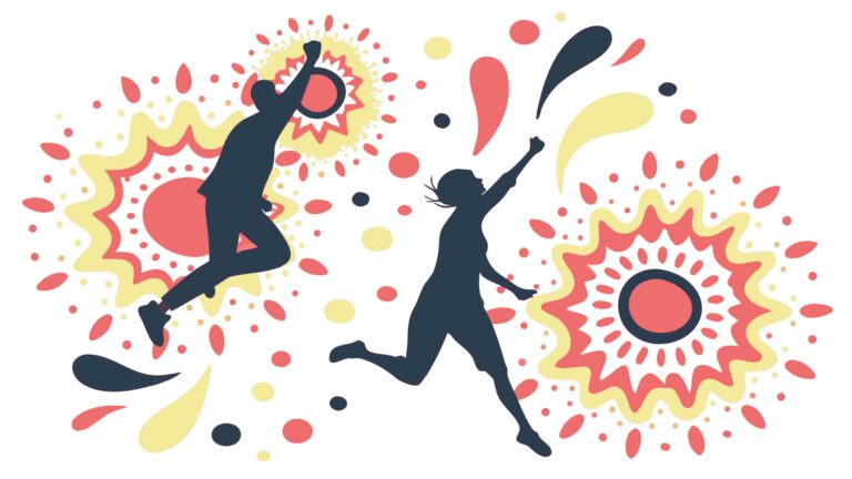Dynamic Duo with Abstract Sunburst Elements Vector Art, vector design Generative AI