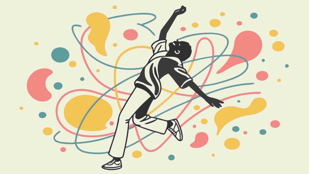 Energetic Basketball Player Abstract Motion Vector Art, vector design Generative AI