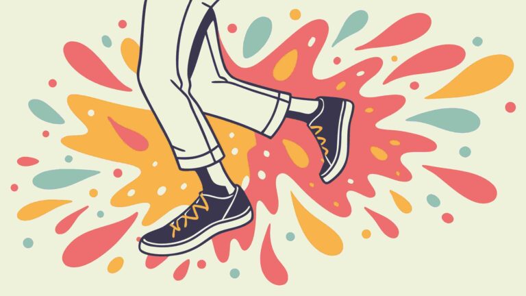 Dynamic Sports Shoes with Colorful Paint Splatters Vector, vector design Generative AI