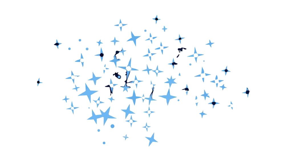 Abstract Star Burst Cluster Design Element Vector, vector design Generative AI