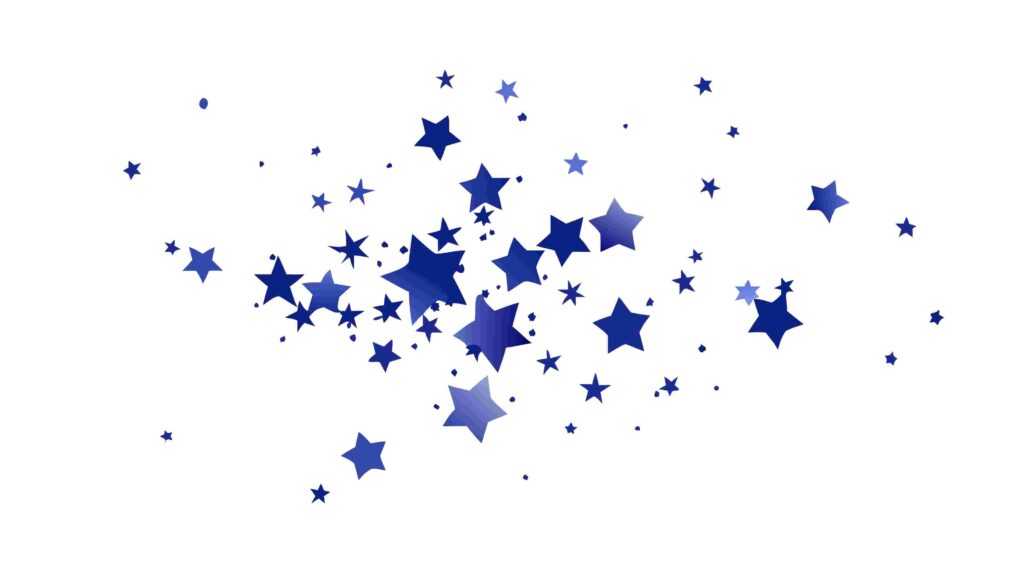 Blue Star Cluster Dynamic Abstract Design Element Vector, vector design Generative AI