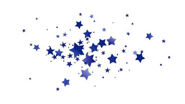 Blue Star Cluster Dynamic Abstract Design Element Vector, vector design Generative AI