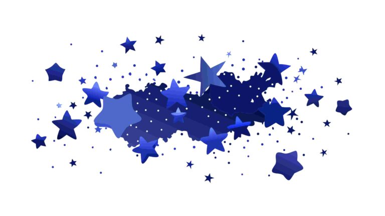 Dynamic Blue Star Burst Abstract Design Element Vector, vector design Generative AI
