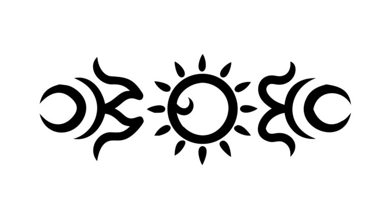 Abstract Sun Face Symbol Ethnic Motif Vector Art, vector design Generative AI