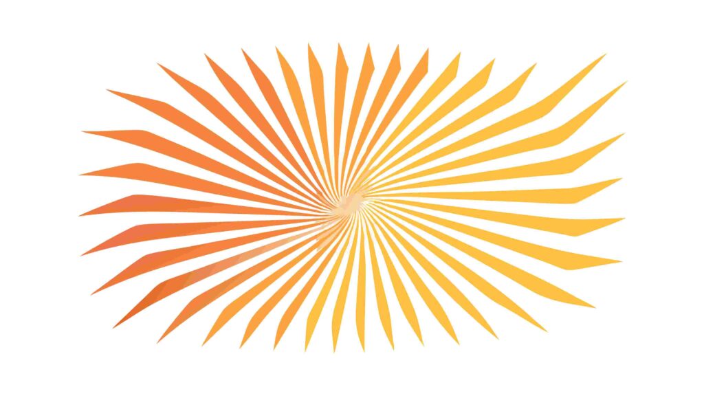 Radiant Sunburst Abstract Design Element Vector Art, vector design Generative AI