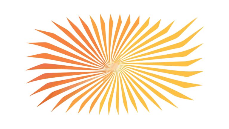 Radiant Sunburst Abstract Design Element Vector Art, vector design Generative AI