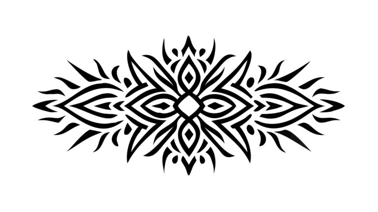 Symmetrical Abstract Floral Mandala Pattern Vector Art, vector design Generative AI