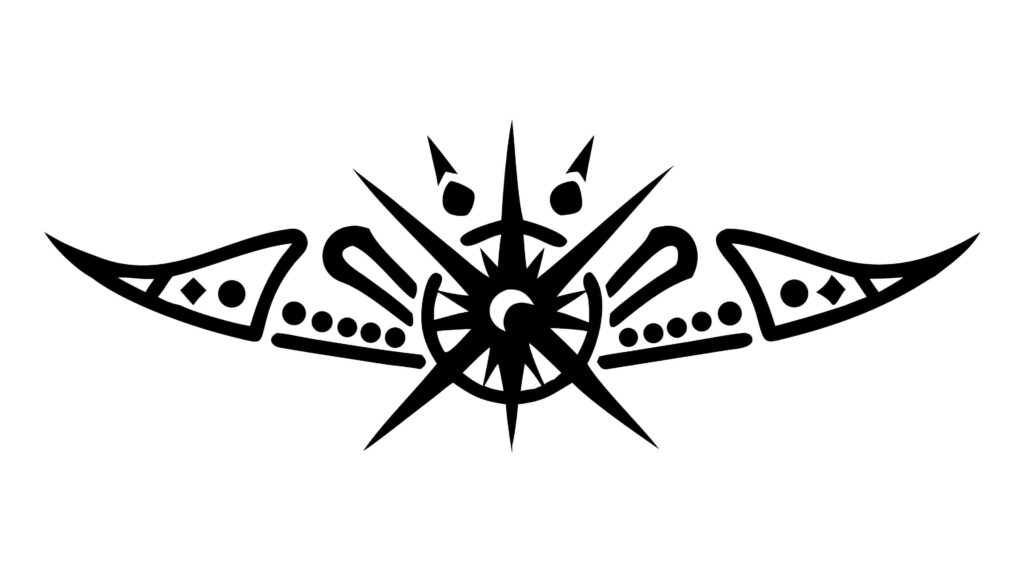 Abstract Tribal Compass Star Vector Design Element, vector design Generative AI