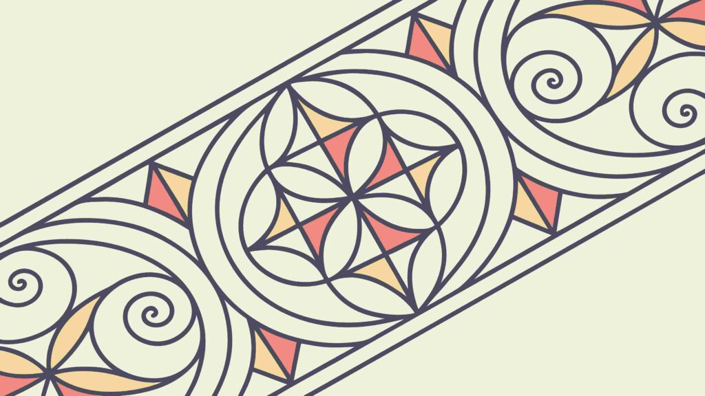 Geometric Nautilus Shell on Starry Background Vector, vector design Generative AI