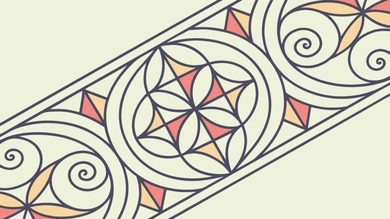 Geometric Nautilus Shell on Starry Background Vector, vector design Generative AI