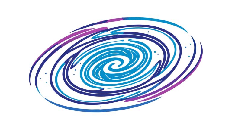 Cosmic Abstract Swirling Galaxy Vector Illustration, vector design Generative AI