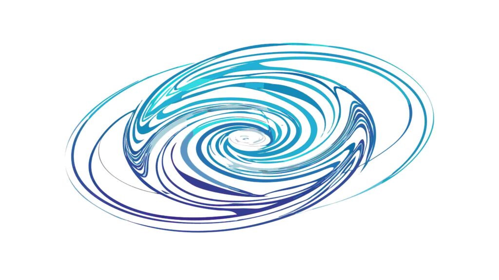 Dynamic Abstract Swirling Spiral Galaxy Vector Art, vector design Generative AI
