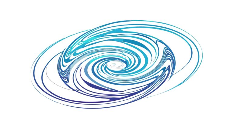 Dynamic Abstract Swirling Spiral Galaxy Vector Art, vector design Generative AI