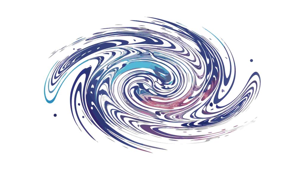 Dynamic Cosmic Swirl Abstract Energy Vortex, vector design Generative AI