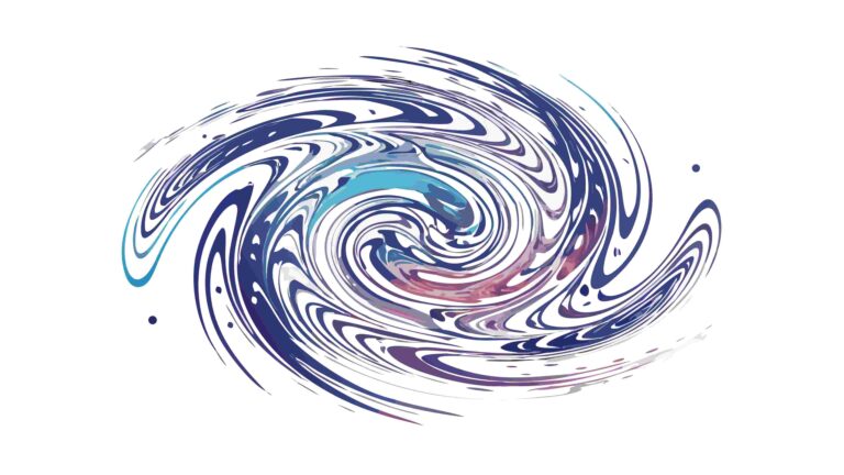 Dynamic Cosmic Swirl Abstract Energy Vortex, vector design Generative AI