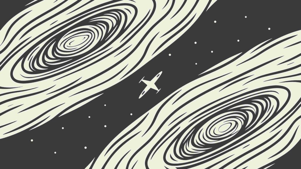Abstract Star Trails and Swirls Cosmic Motion, vector design Generative AI