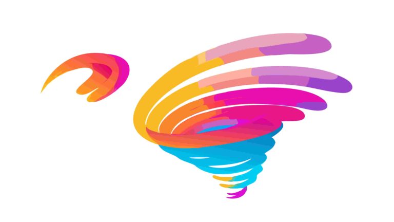 Abstract Flowing Color Splash Dynamic Design, vector design Generative AI