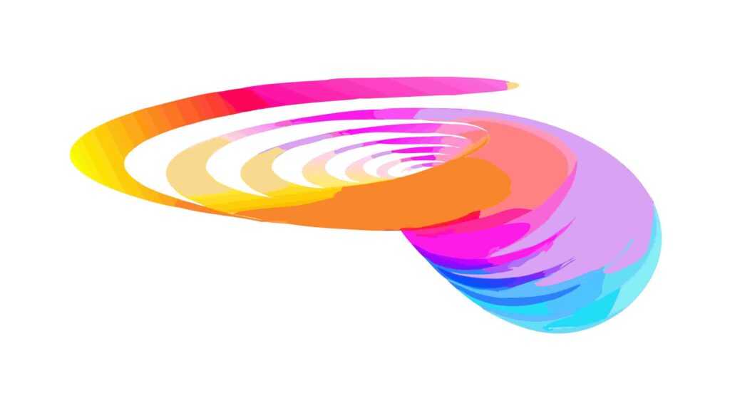 Colorful Abstract Dynamic Fluid Shape Design, vector design Generative AI