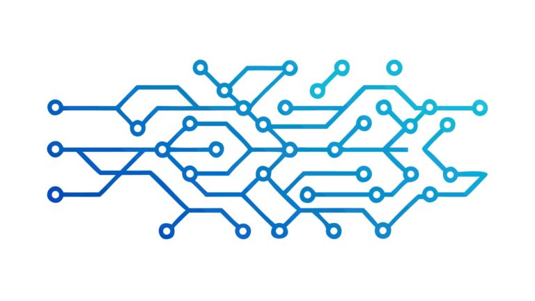 Circuit Board Lines Abstract Technology Network, vector design Generative AI