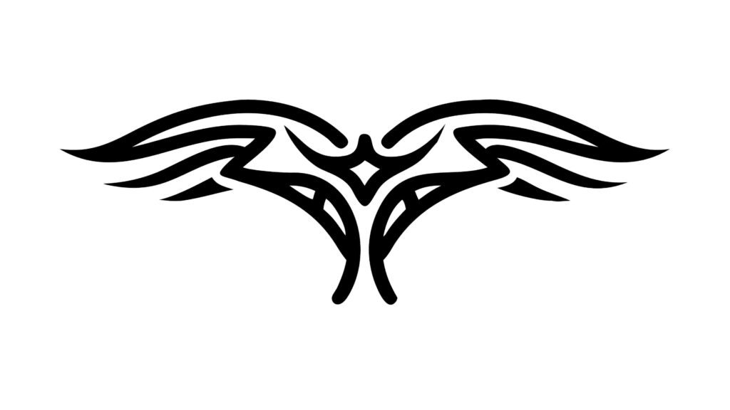 Elegant Abstract Winged Emblem Decorative Design, vector design Generative AI