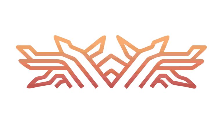 Abstract Modern Geometric Phoenix Bird Symbol, vector design Generative AI