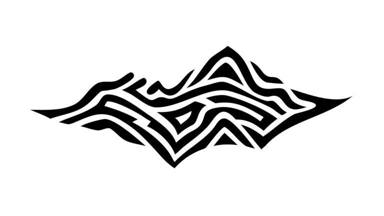 Abstract Organic Swirl Lines Stylized Art, vector design Generative AI