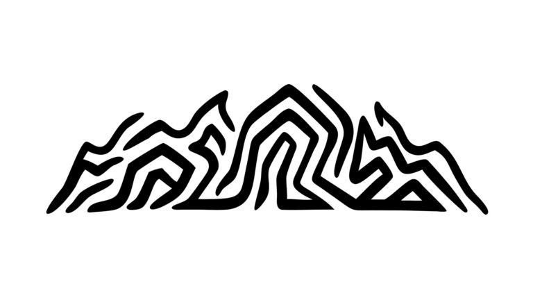 Abstract Geometric Organic Shapes Modern Art, vector design Generative AI