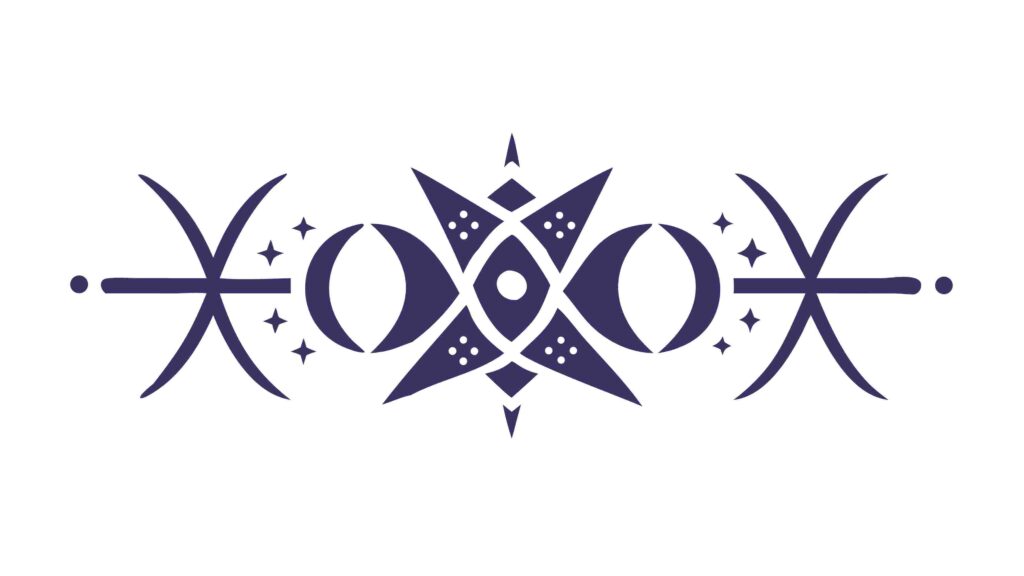 Abstract Zodiac Wheel with Astrological Symbols, vector design Generative AI