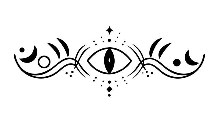 Mystical All-Seeing Eye Abstract Symbol Design, vector design Generative AI