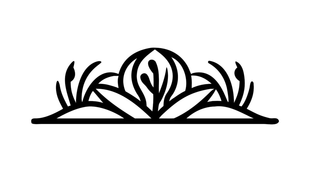 Intricate Tribal Crown Decorative Border Vector Design, vector design Generative AI