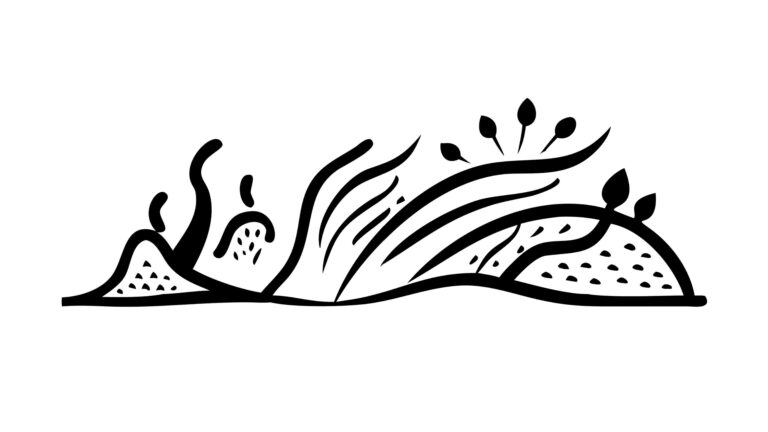 Abstract Organic Plant Growth Design Element Vector, vector design Generative AI