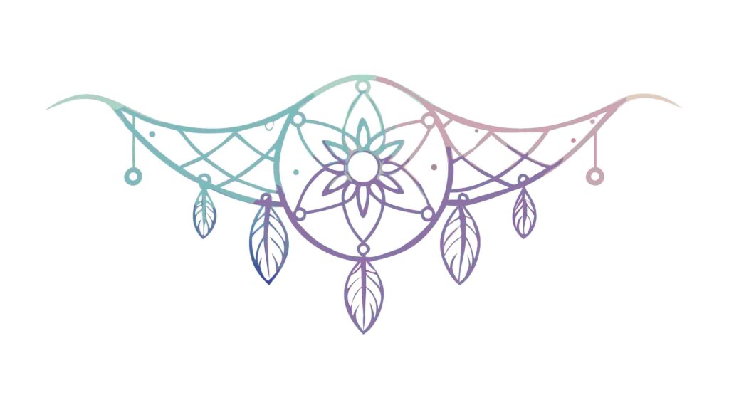 Tribal Dream Catcher Inspired Border Vector Design, vector design Generative AI