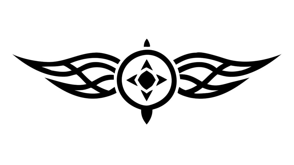 Tribal Wing Decorative Design Element Vector, vector design Generative AI