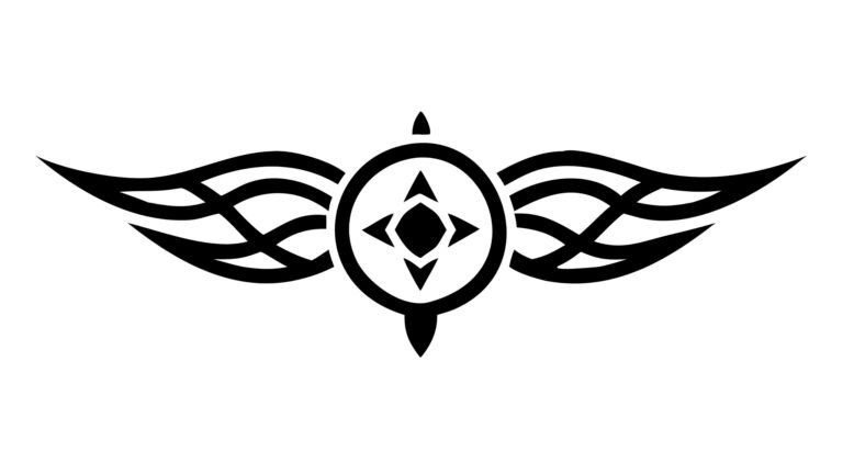 Tribal Wing Decorative Design Element Vector, vector design Generative AI