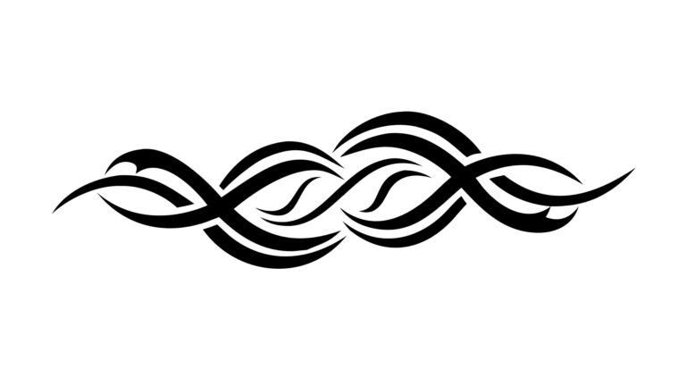 Dynamic Tribal Swirl Decorative Border Vector, vector design Generative AI