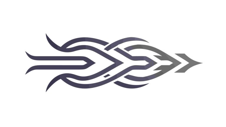 Tribal Face Profile with Flowing Elements Vector, vector design Generative AI