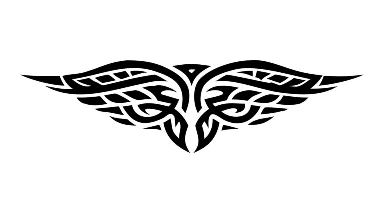 Tribal Wing Emblem Abstract Decorative Vector, vector design Generative AI