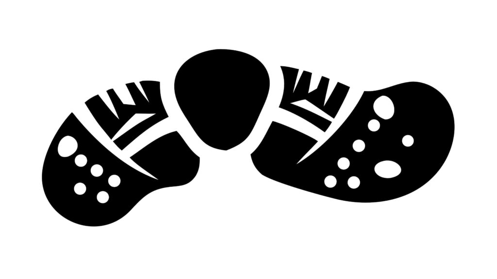 Tribal Stylized Footwear Decorative Vector, vector design Generative AI