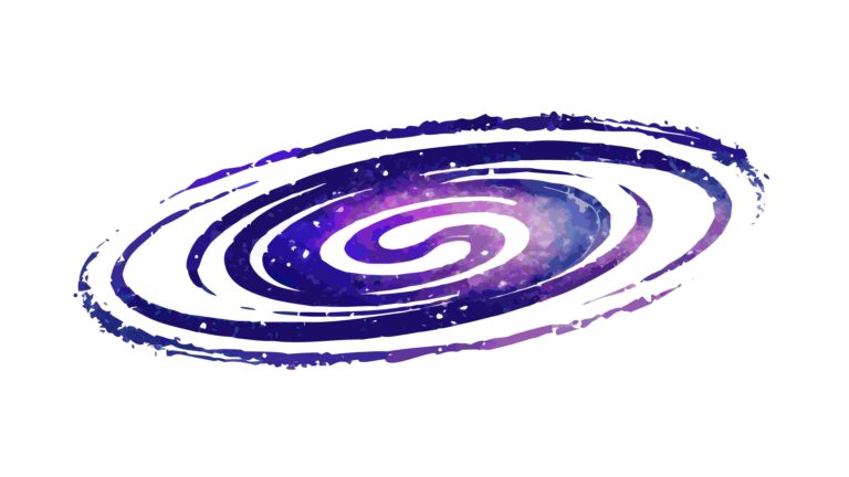 Cosmic Purple Galaxy Swirl Abstract Vector, vector design Generative AI