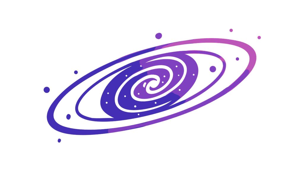 Vibrant Colorful Galaxy Swirl Abstract Vector, vector design Generative AI
