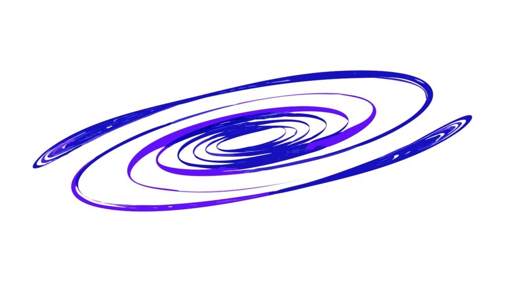 Abstract Blue Spiral Vortex Dynamic Vector, vector design Generative AI