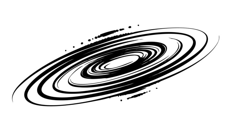 Cosmic Galaxy Swirl Abstract Vector Design, vector design Generative AI
