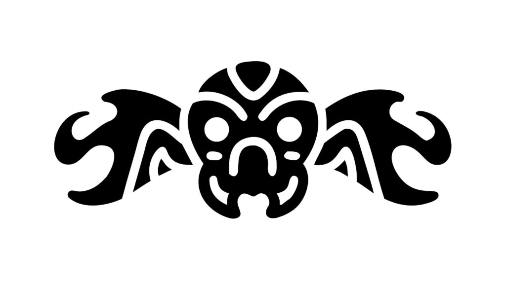 Tribal Mask with Horns Decorative Vector Art, vector design Generative AI