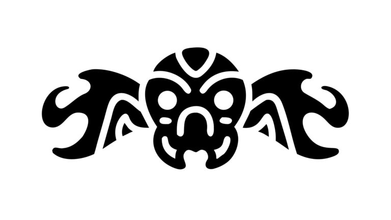 Tribal Mask with Horns Decorative Vector Art, vector design Generative AI