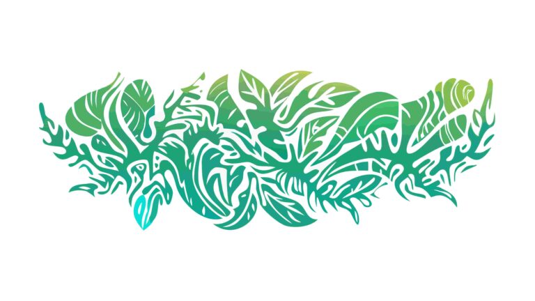 Abstract Green Organic Foliage Textured Design, vector design Generative AI